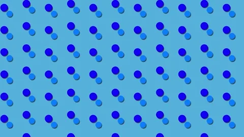 Blue polka dots pattern with shadows 動画素材 318226256
