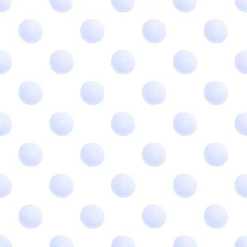 Blue polka dots repeating pattern on white background Illustrazione stock