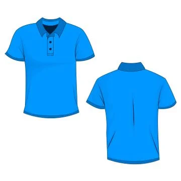Blue polo Illustrazione stock