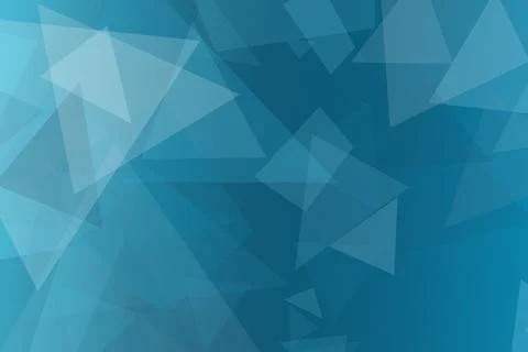 Blue polygon abstract background in deep teal tones with overlapping triang.. Stock Illustration