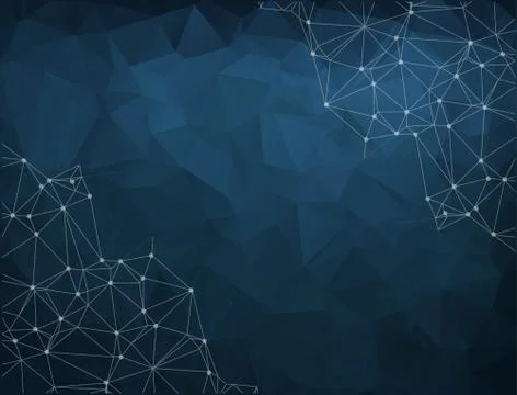 Blue polygon pattern. hexagon background. triangle background, Design element Stock Illustration