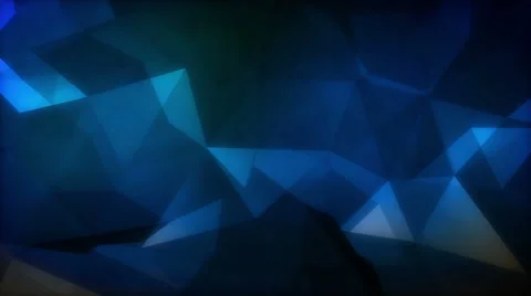 Blue Polygon Triangles Stock Footage 43643656