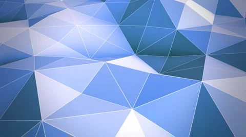 Blue Polygon Waves Video stock 888957