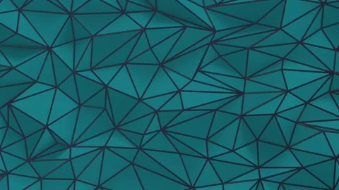 Blue Polygon Wireframe Animation Stock Footage 306097944