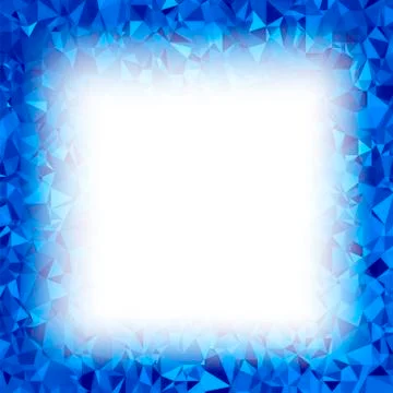 Blue Polygonal Background. Triangular Pattern. Low Poly Texture. Abstract Mosaic Stockillustratie