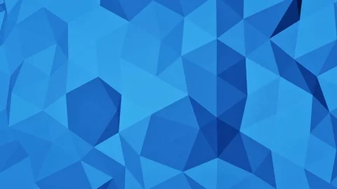 Blue polygonal geometric 3D surface seamless loop 4k UHD (3840x2160) Stock Footage 71473801