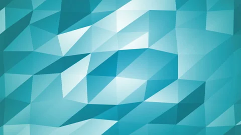 Blue Polygonal Geometric Slow Surface Motion Background Stock Footage 90711034