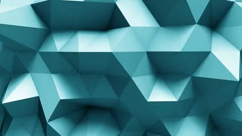 Blue polygonal geometric surface. computer generated seamless loop abstract Stock Footage 69229546