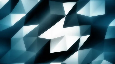 Blue Polygonal Geometric Surface Motion Background Stock Footage 93713466