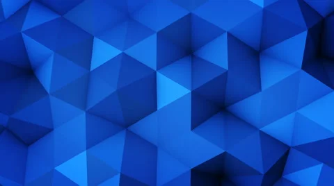 Blue polygonal geometric surface vibrating seamless loop 4k UHD (3840x2160) Stock Footage 65796928