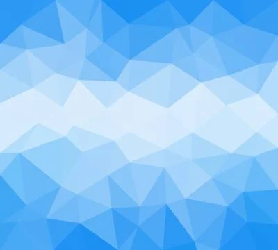 Blue polygonal illustration. Low poly background Stock Illustration