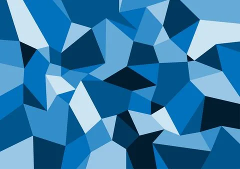 Blue Polygonal Mosaic Background, Low Poly Style, Vector illustration, Busine 스톡 일러스트