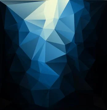 Blue polygonal mosaic background, Vector illustration Illustrazione stock