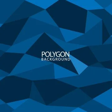 Blue Polygonal Pattern Design Background イラスト素材