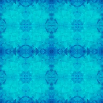 Blue polygonal seamless pattern background Stock Illustration