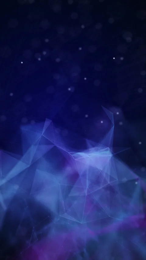 Blue polygonal space. Connection dots and lines structure. Digital background. Video stock 280499997