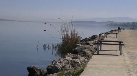 Blue pond Stock Footage 22752642