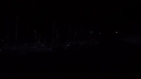 Blue pond illumination light up in winter night at Biei, Hokkaido, Japan. Video stock 73034854