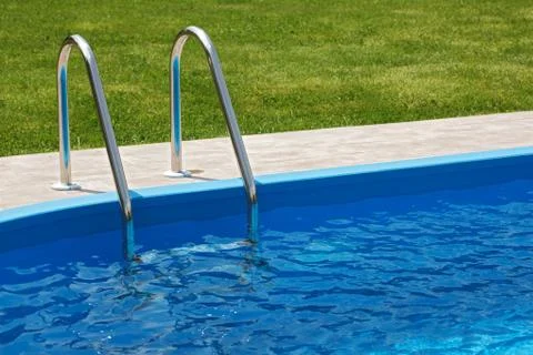 Blue pool Stock-Fotos