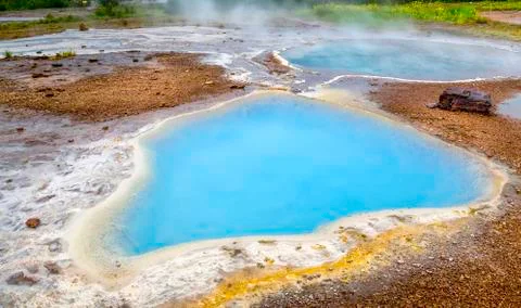 Blue pool Stock Photos