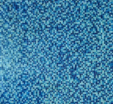 Blue Pool Tile Pattern Background Under Water Surface 스톡 사진