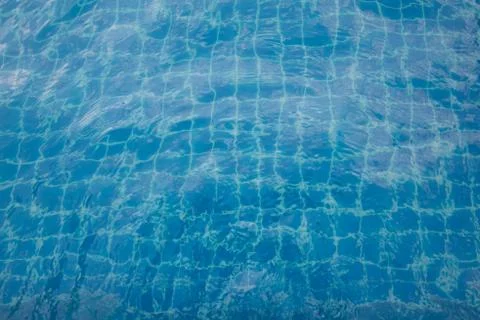 Blue pool water Stock Photos