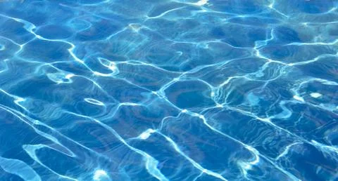 Blue pool water. Stock Photos