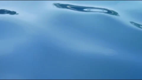 Blue pool water wave background.  moving water surface Stock Footage 310638810