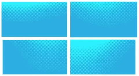 Blue pop art background. Abstract creative vector comics style blank layout t Stock Illustration
