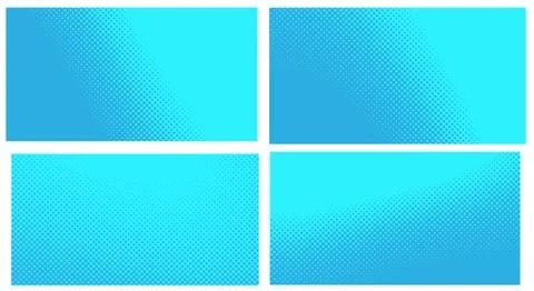 Blue pop art background. Abstract creative vector comics style blank layout t Stock Illustration