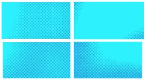 Blue pop art background. Abstract creative vector comics style blank layout t Stock Illustration