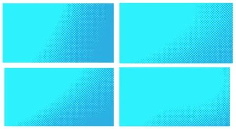 Blue pop art background. Abstract creative vector comics style blank layout t Stock Illustration