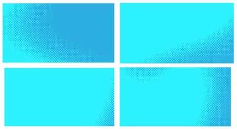 Blue pop art background. Abstract creative vector comics style blank layout t Stock Illustration