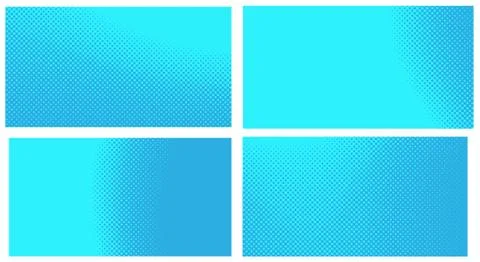 Blue pop art background. Abstract creative vector comics style blank layout t Illustrazione stock
