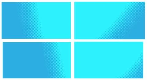 Blue pop art background. Abstract creative vector comics style blank layout t Stock Illustration