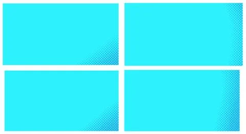 Blue pop art background. Abstract creative vector comics style blank layout t Stock Illustration