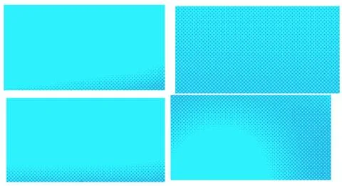 Blue pop art background. Abstract creative vector comics style blank layout t Stock Illustration