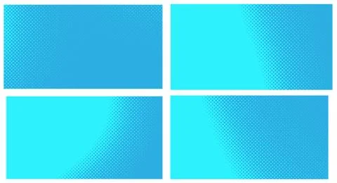 Blue pop art background. Abstract creative vector comics style blank layout t Stock Illustration