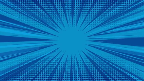 Blue Pop Art Background with Halftone Dots. 動画素材 167496322