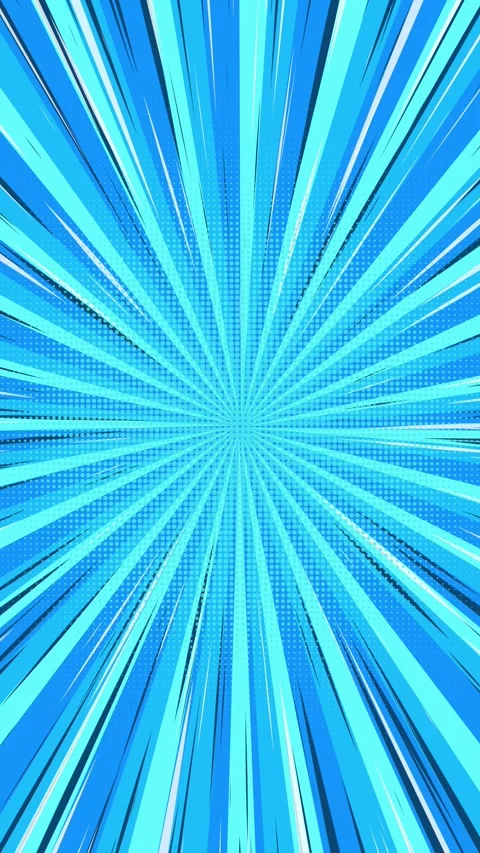 Blue pop art background with rays. Stock Footage 240725431