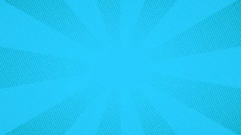 Blue pop art comic halftone dots background, vector illustration Stock Illustration