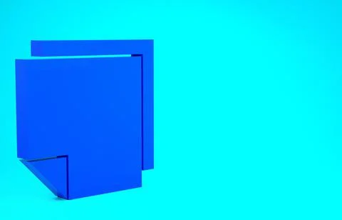 Blue Post note stickers icon isolated on blue background. Sticky tapes with s Stock Illustration