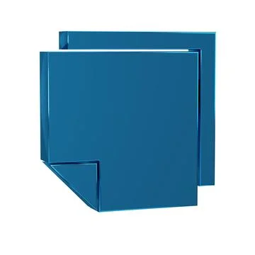 Blue Post note stickers icon isolated on transparent background. Sticky tap.. Stock Illustration