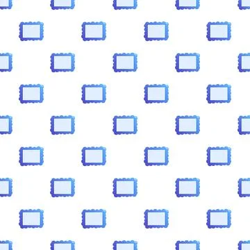 Blue postage stamp pattern on white background Stockillustratie
