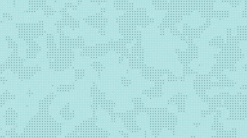 Blue powder background dot halftone with small black squares creating geometric Stock Footage 289544273
