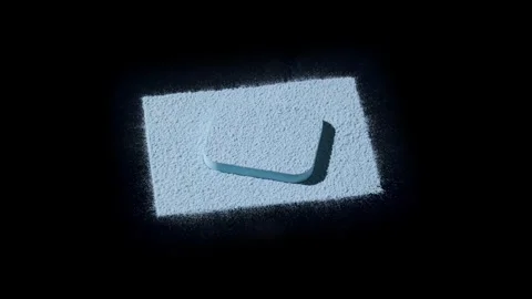 Blue Powder Close-Up: Dynamic Shadows for Eyeshadow Concept Stock Footage 335233870