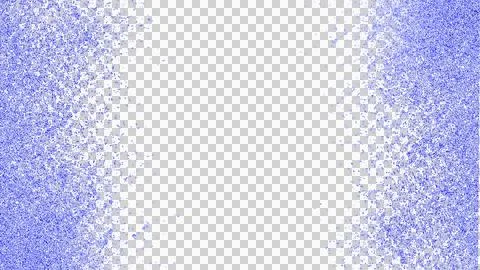 Blue Powder Splatter Dust Splash Paint Spray Isolated Transparent PNG Border Fra 스톡 일러스트