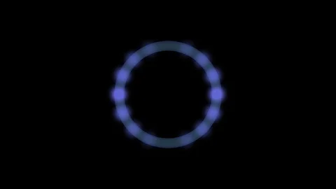 Blue Preloader on Circle with Transparent Background Stock Footage 86835597