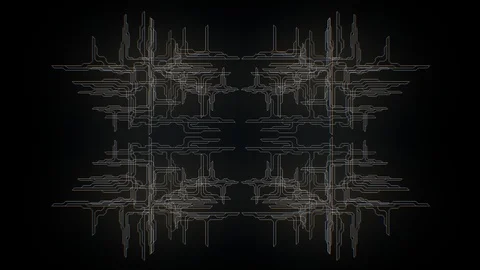 Blue print of an advanced and complex design 库存影片 94689334