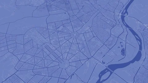 Blue print Delhi map background loop. Spinning around India city air footag.. Stock Footage 242877945